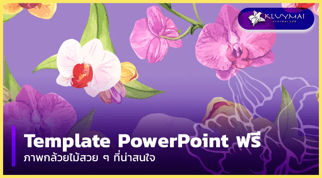 template-powerpoint-ฟรี-กล้วยไม้